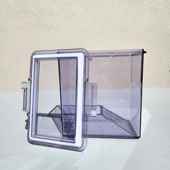 2X The Home Edit Medium Canisters Food Storage Containers Clear 4" x 6" x 6" Pan - Picture 4 of 9